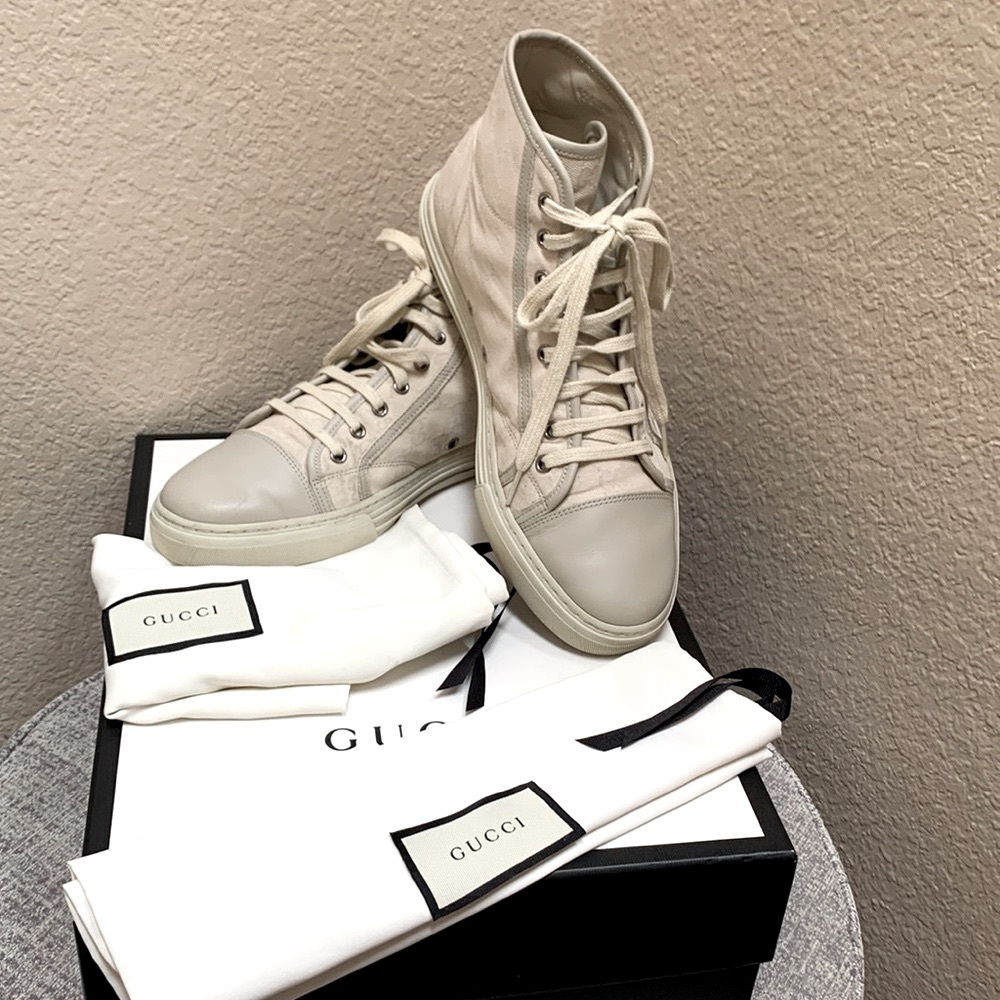 🔹Gucci GG Canvas High Top Casual Sneakers Unisex. - Picture 2 of 13